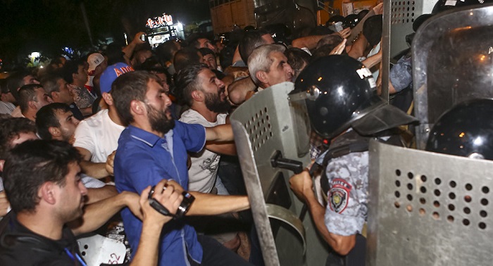 Over a hundred protesters detained in Armenian capital as injuries top 50 